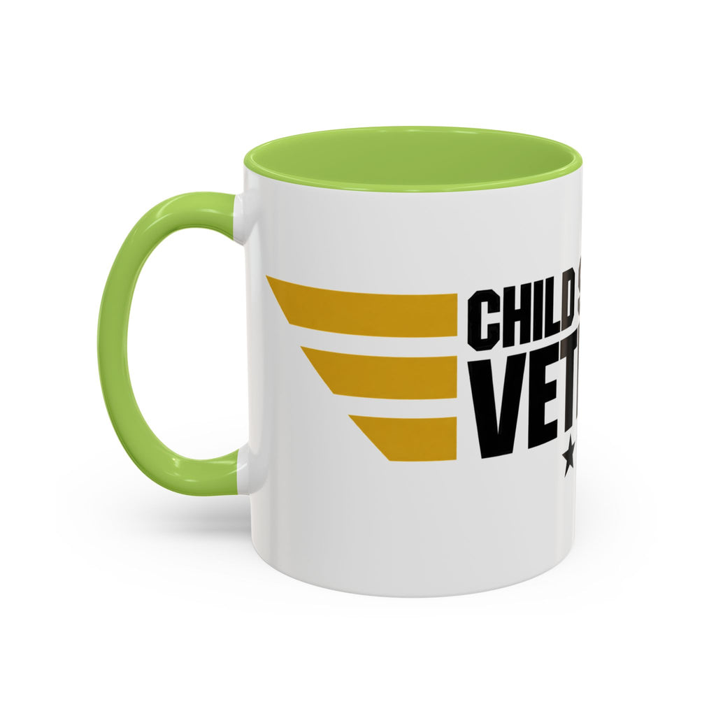 Veteran Support Coffee Mug – “Child Support Veteran” Accent Ceramic Mug