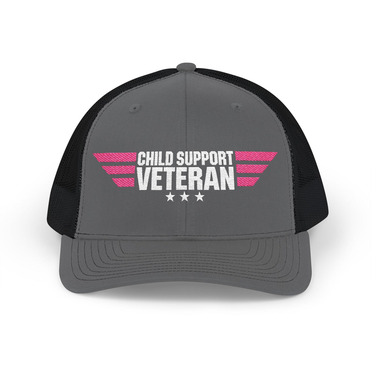 Embroidered Trucker Cap — Retro Winged Logo Snapback