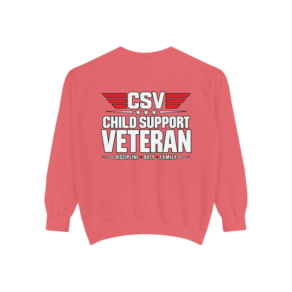 Child Support Veteran Sweatshirt – “My Dad Is A Child Support Veteran” Patriotic Crewneck