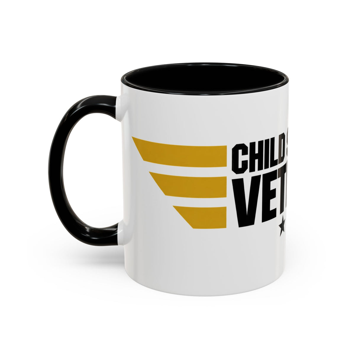 Veteran Support Coffee Mug – “Child Support Veteran” Accent Ceramic Mug