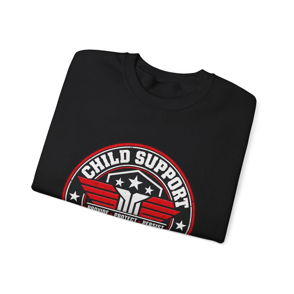 Child Support Veteran Crewneck Sweatshirt — CSV Emblem Pullover