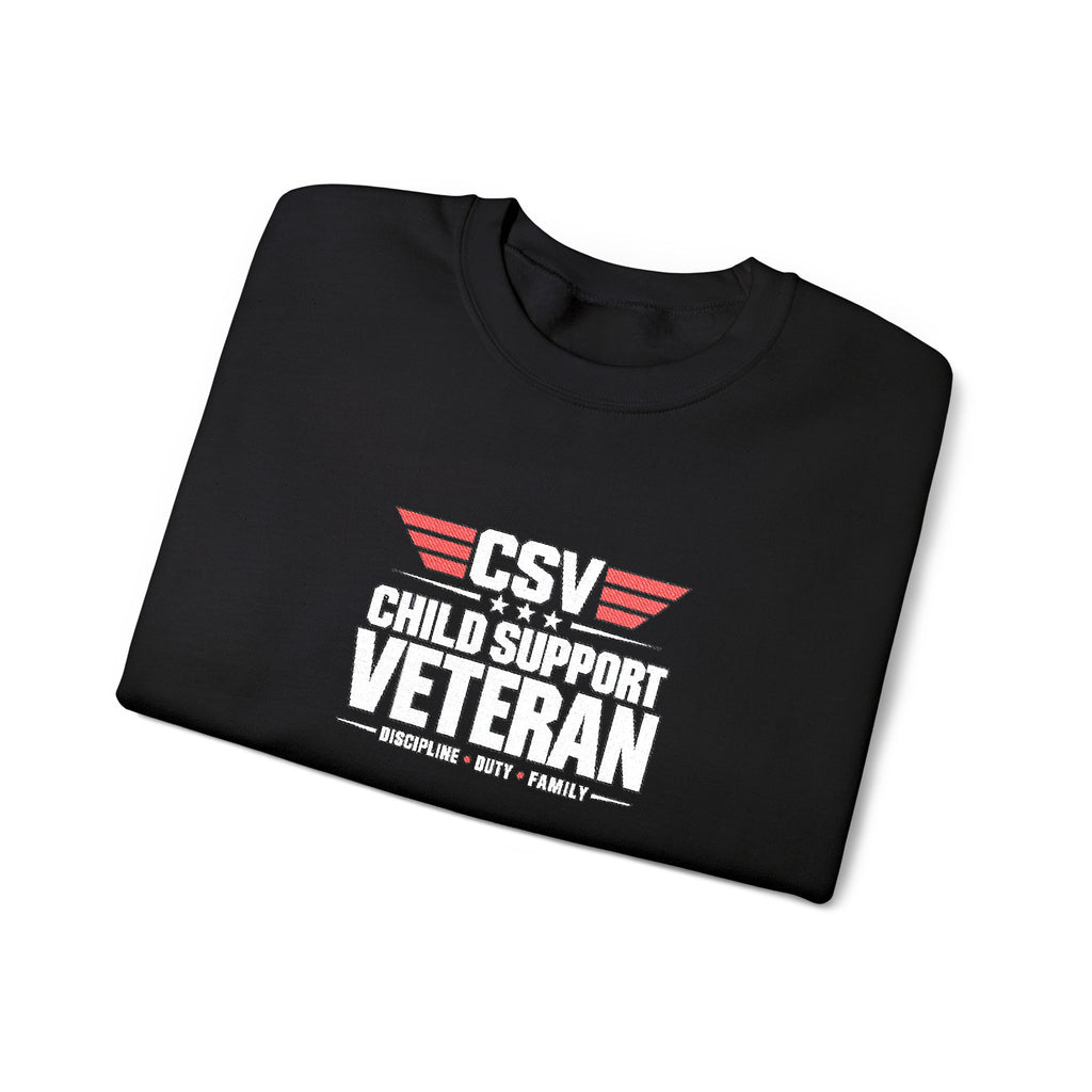 Veteran Dad Sweatshirt — Distressed USA Proud Veteran Crewneck