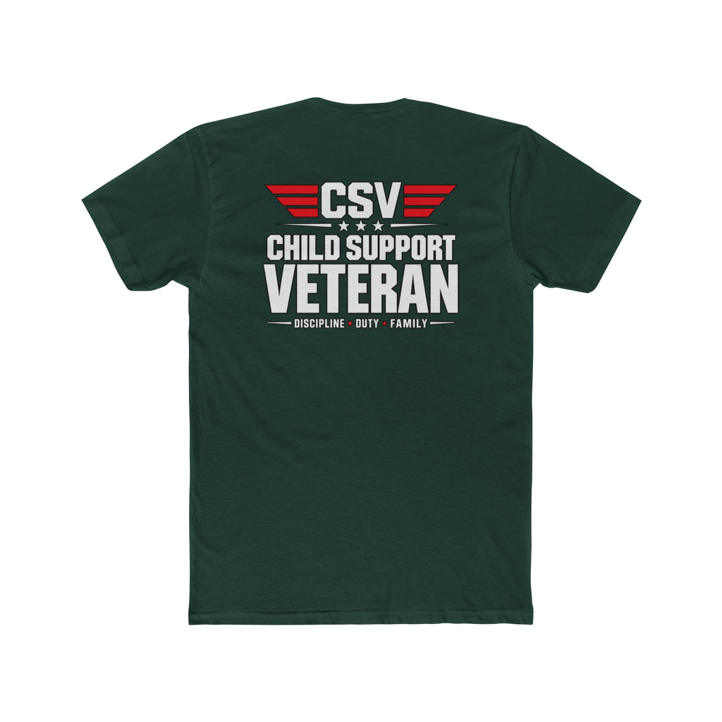 Still Standing Child Support Veteran T-Shirt — Patriotic CSV Tee