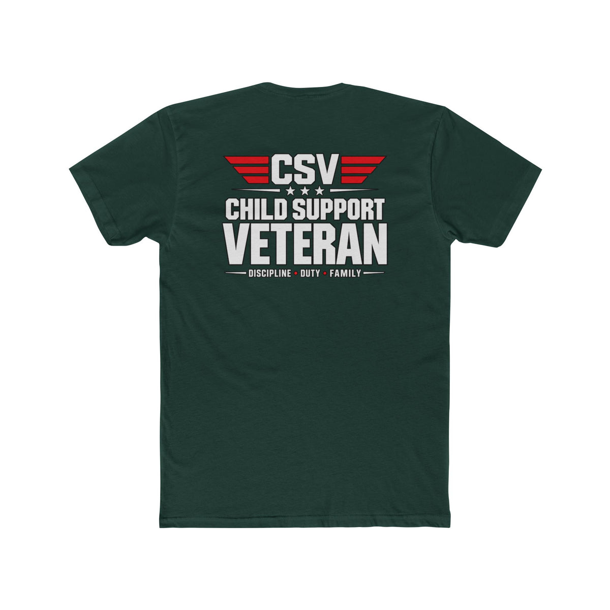 Still Standing Child Support Veteran T-Shirt — Patriotic CSV Tee