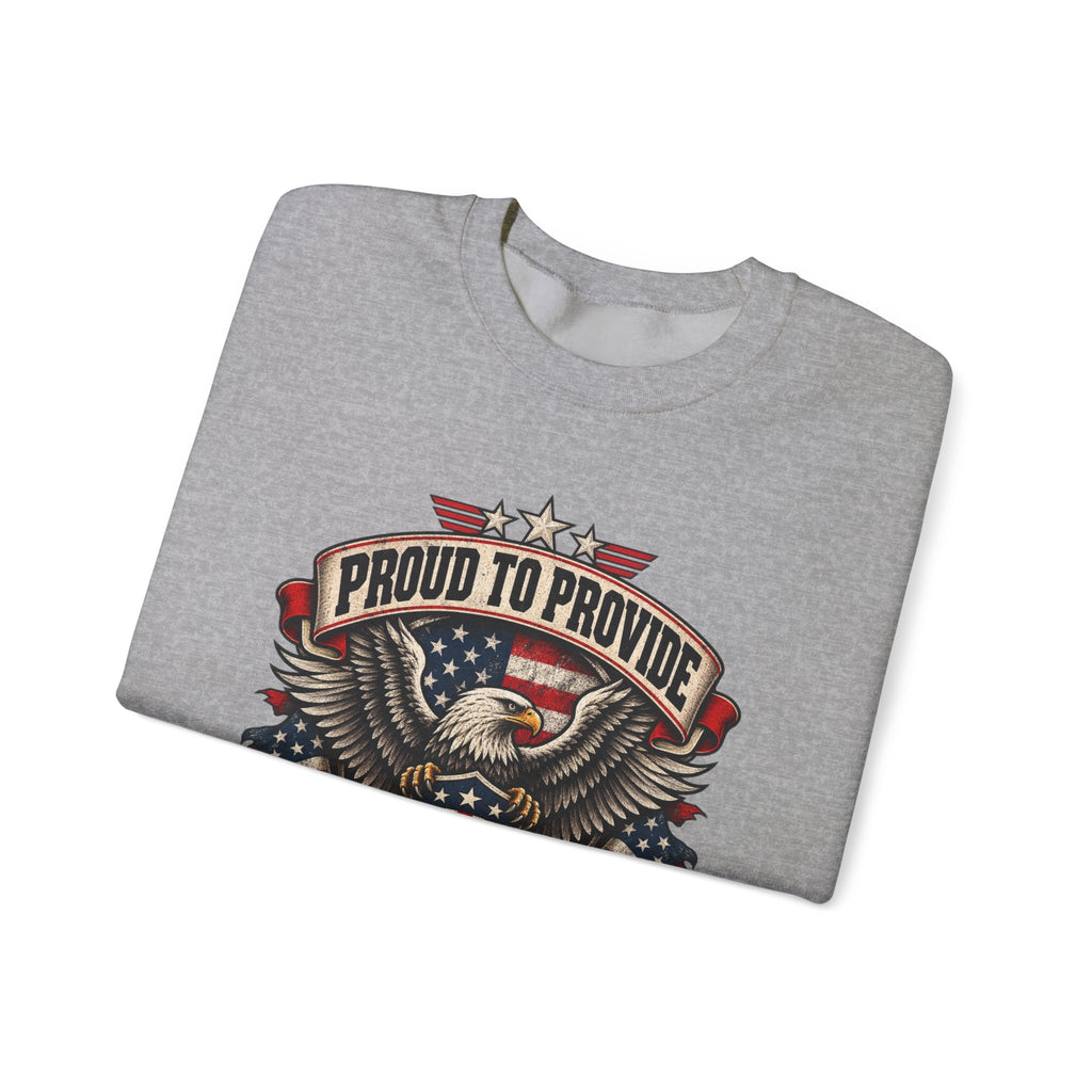Child Support Veteran Crewneck Sweatshirt — CSV Emblem Pullover