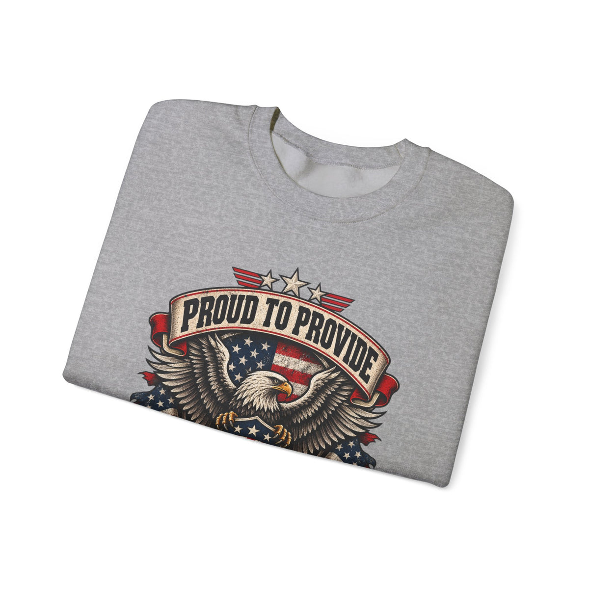 Child Support Veteran Crewneck Sweatshirt — CSV Emblem Pullover