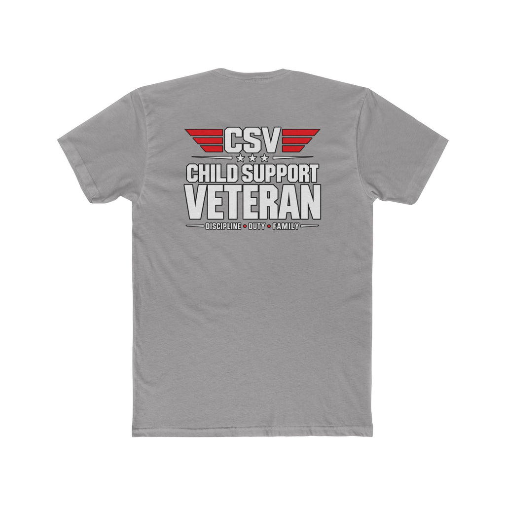 Still Standing Child Support Veteran T-Shirt — Patriotic CSV Tee