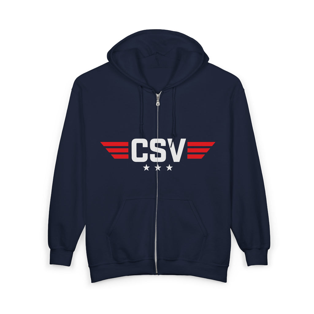CSAF Support Veteran Zip Hoodie – "Civil Support Veteran (CSV)" Military Tribute