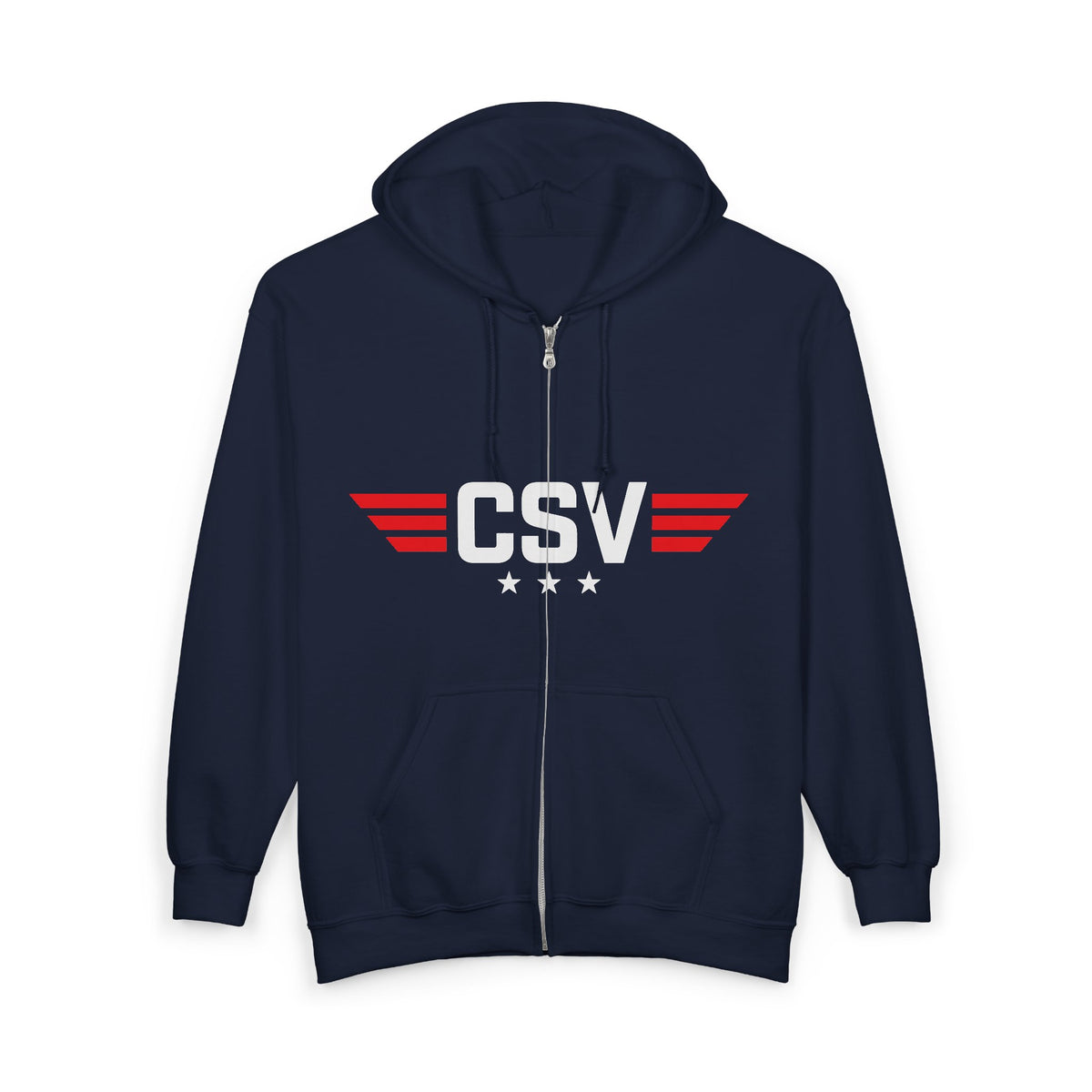 CSAF Support Veteran Zip Hoodie – "Civil Support Veteran (CSV)" Military Tribute