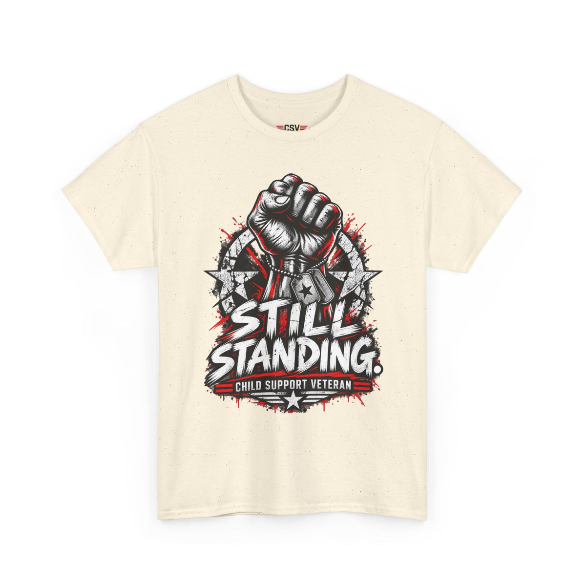 Still Standing Child Support Veteran T‑Shirt
