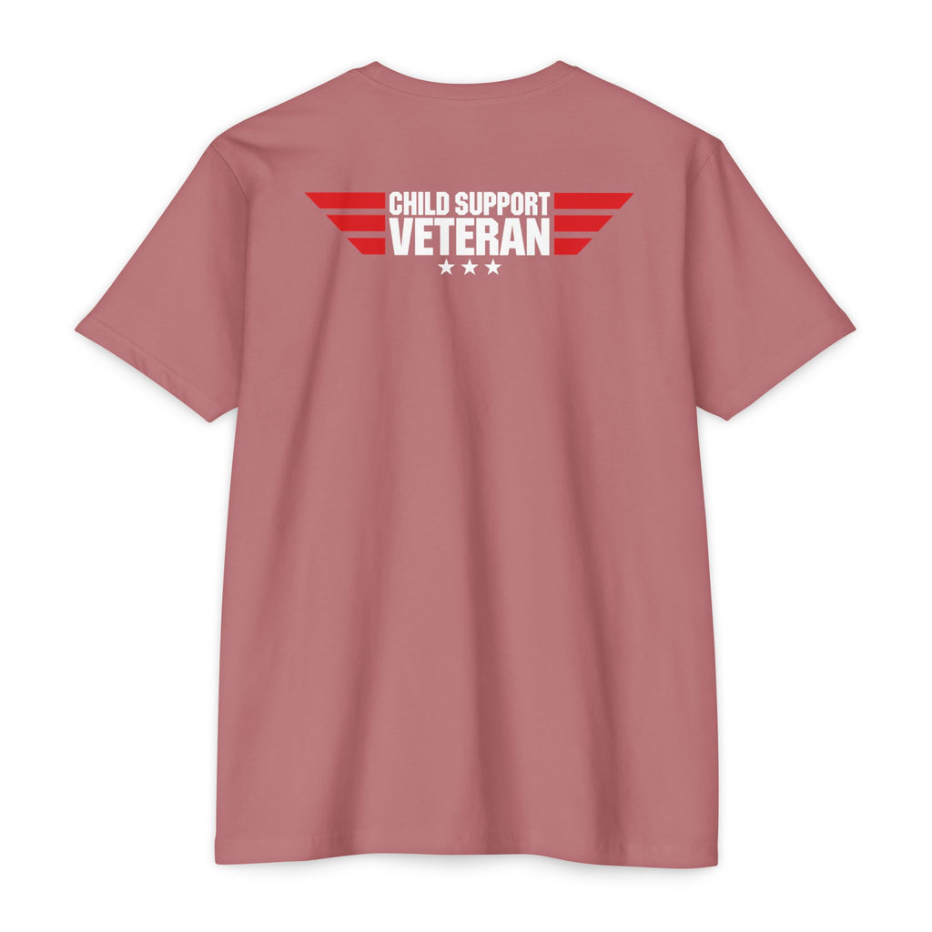 Child Support Veteran T-Shirt — "Real Parents Show Up" Patriotic Dad Shirt
