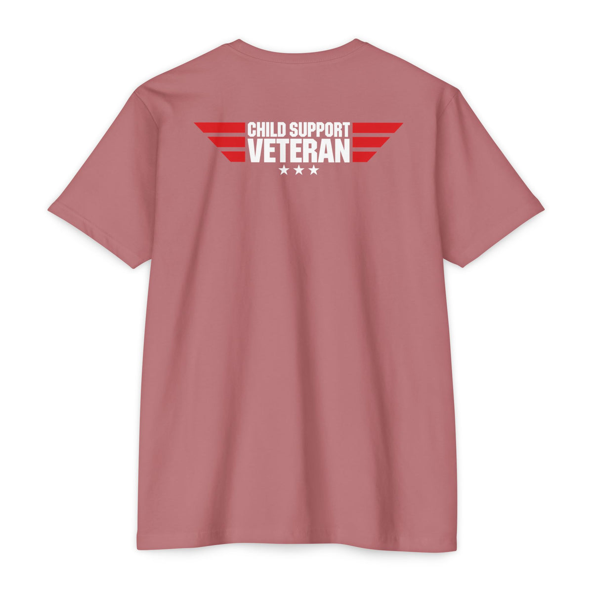 Child Support Veteran T-Shirt — "Real Parents Show Up" Patriotic Dad Shirt