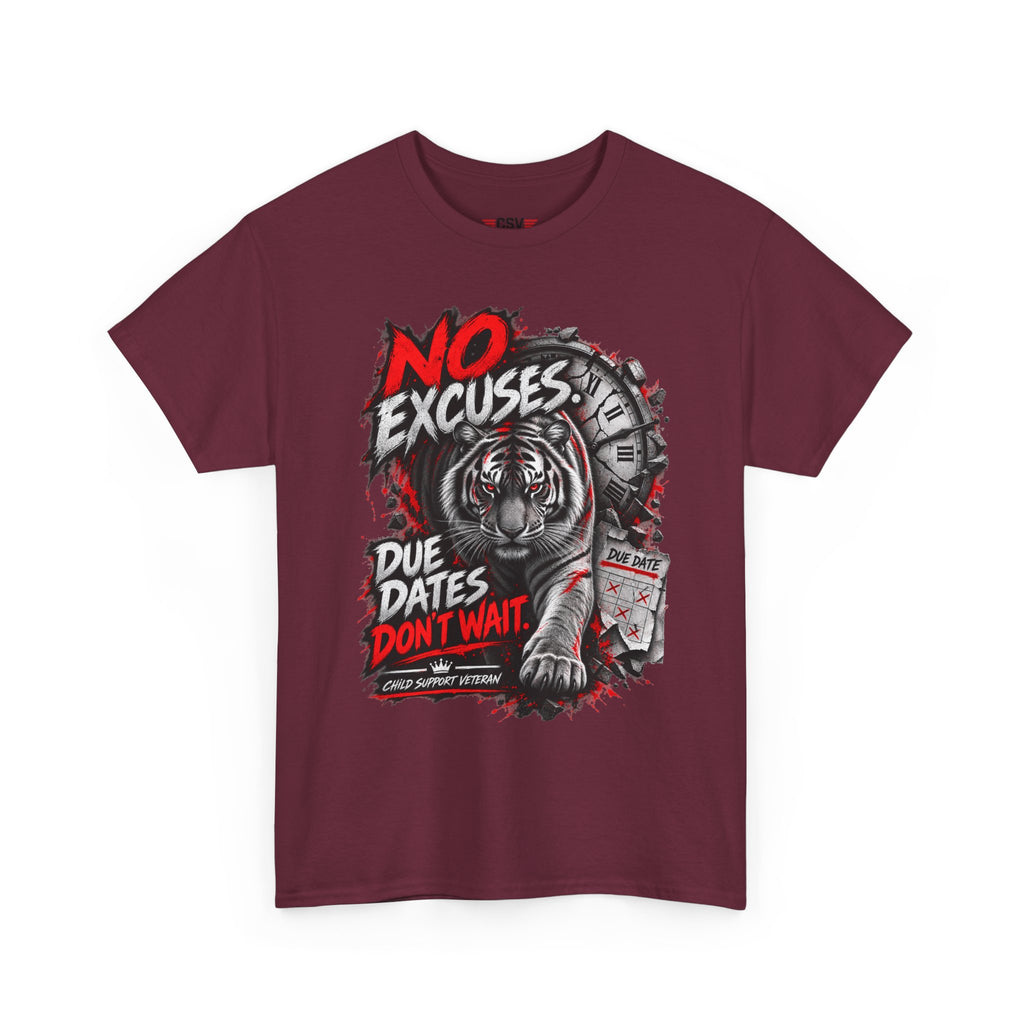 NO EXCUSES Unisex Heavy Cotton Tee