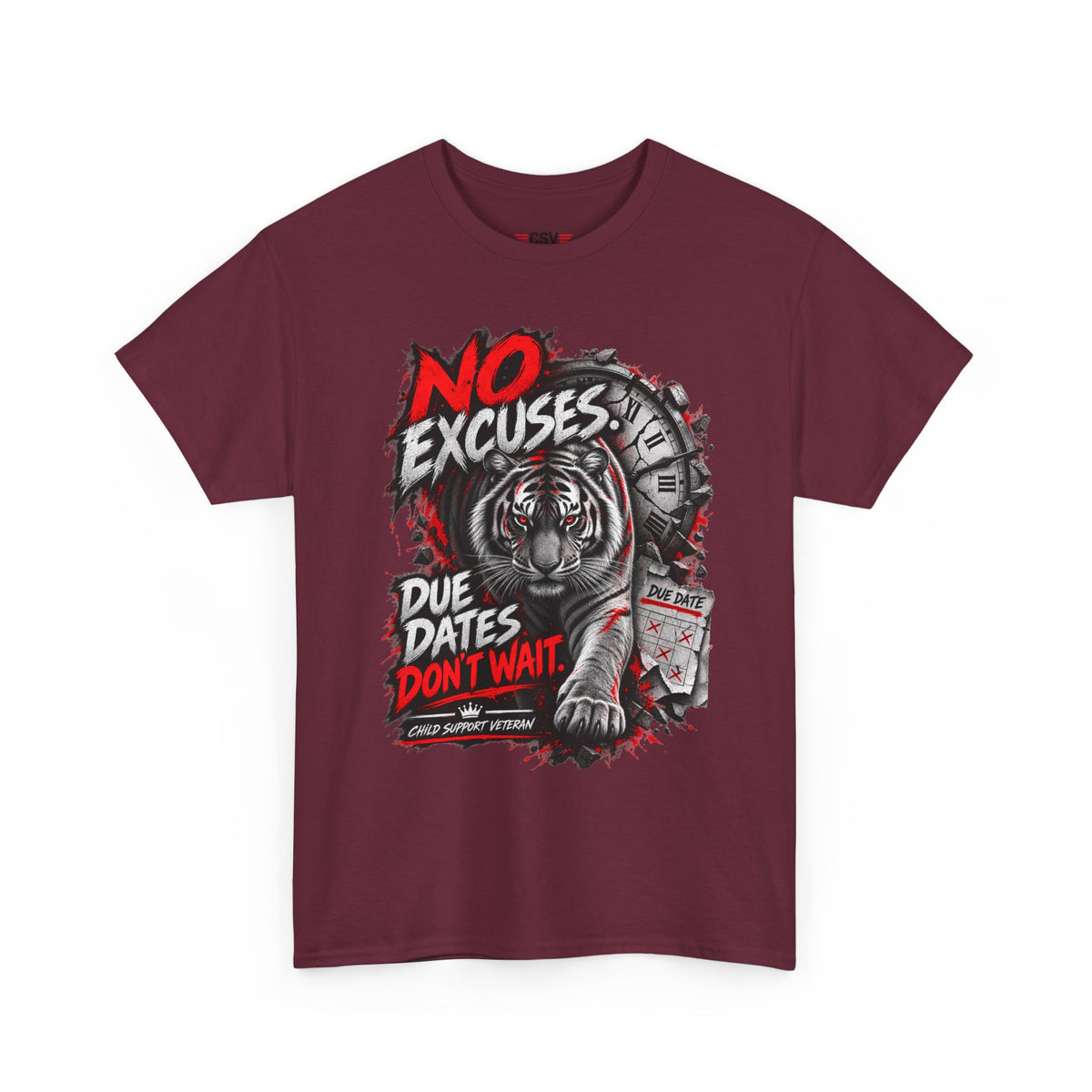 NO EXCUSES Unisex Heavy Cotton Tee