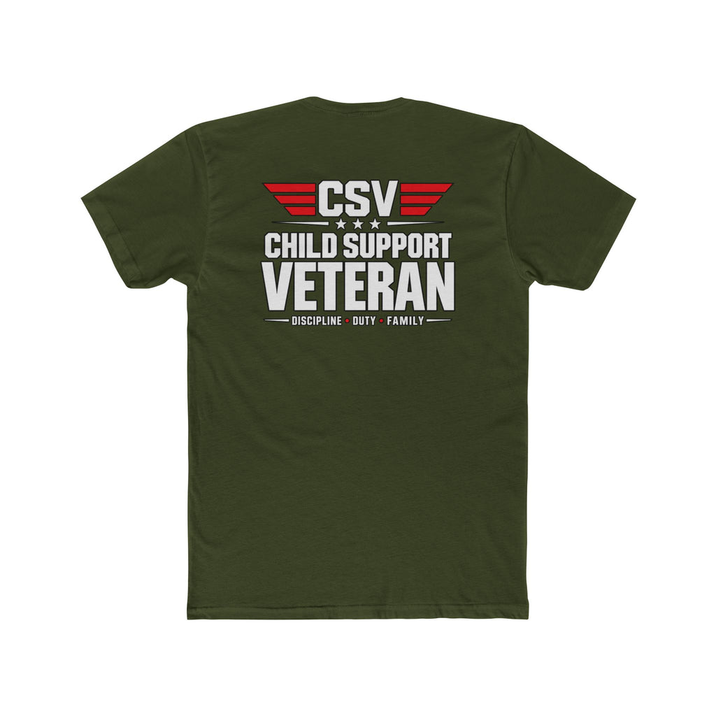 Still Standing Child Support Veteran T-Shirt — Patriotic CSV Tee