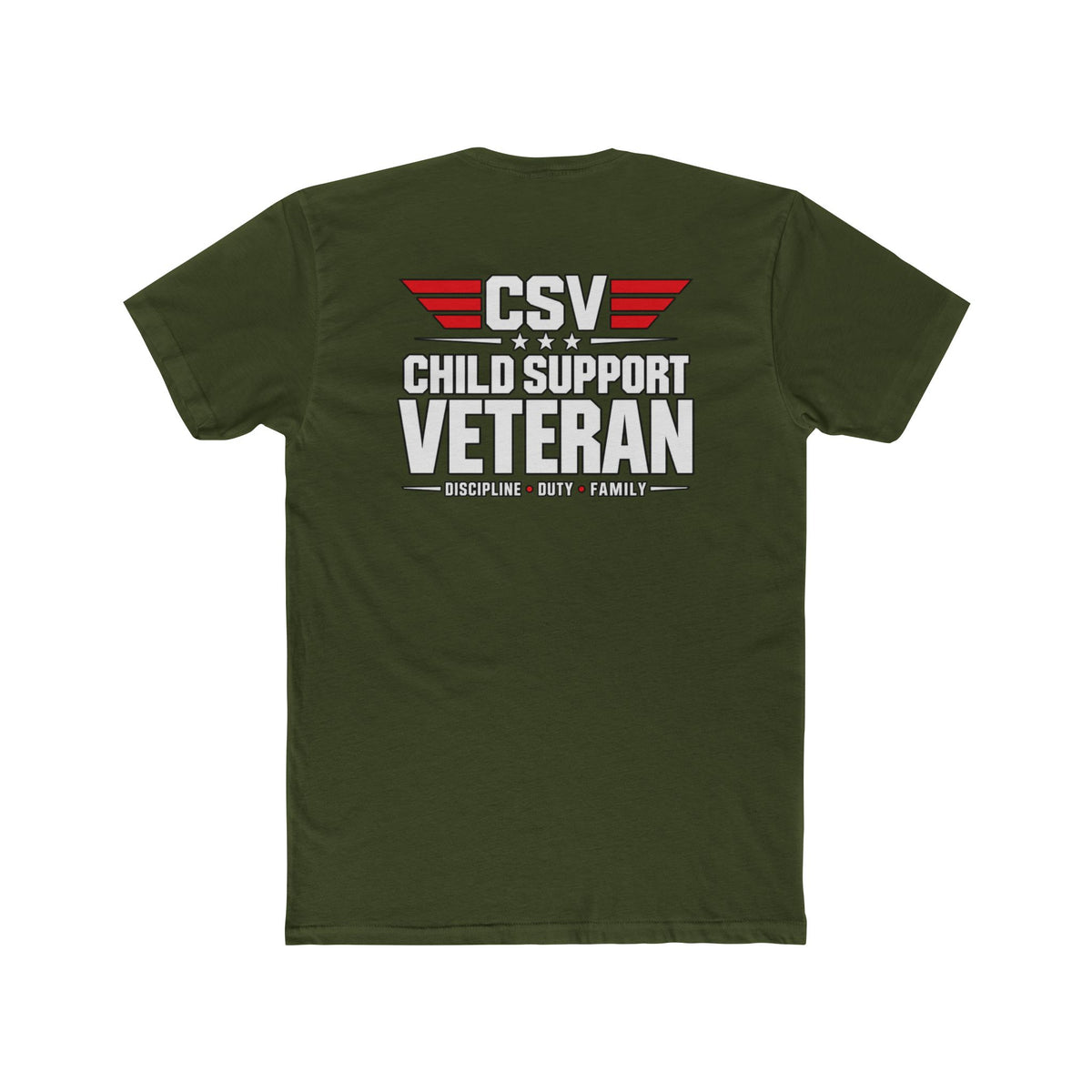 Still Standing Child Support Veteran T-Shirt — Patriotic CSV Tee