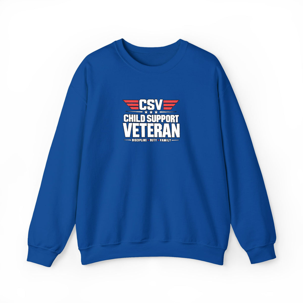 Veteran Dad Sweatshirt — Distressed USA Proud Veteran Crewneck