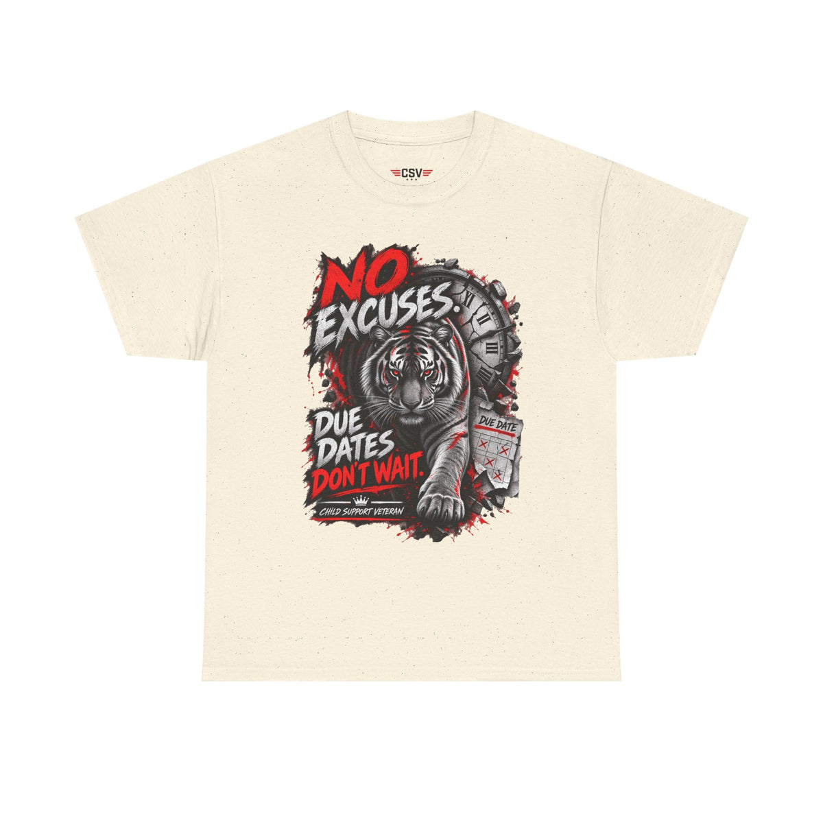 NO EXCUSES Unisex Heavy Cotton Tee