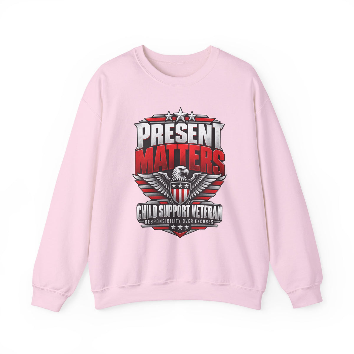 Child Support Veteran Crewneck Sweatshirt — CSV Emblem Pullover