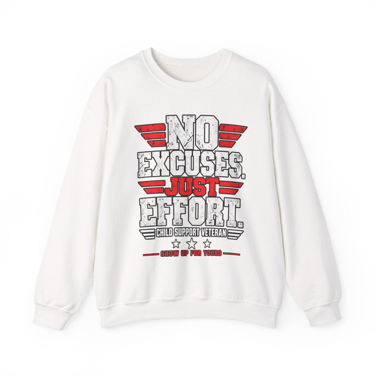 Child Support Veteran Crewneck Sweatshirt — CSV Emblem Pullover