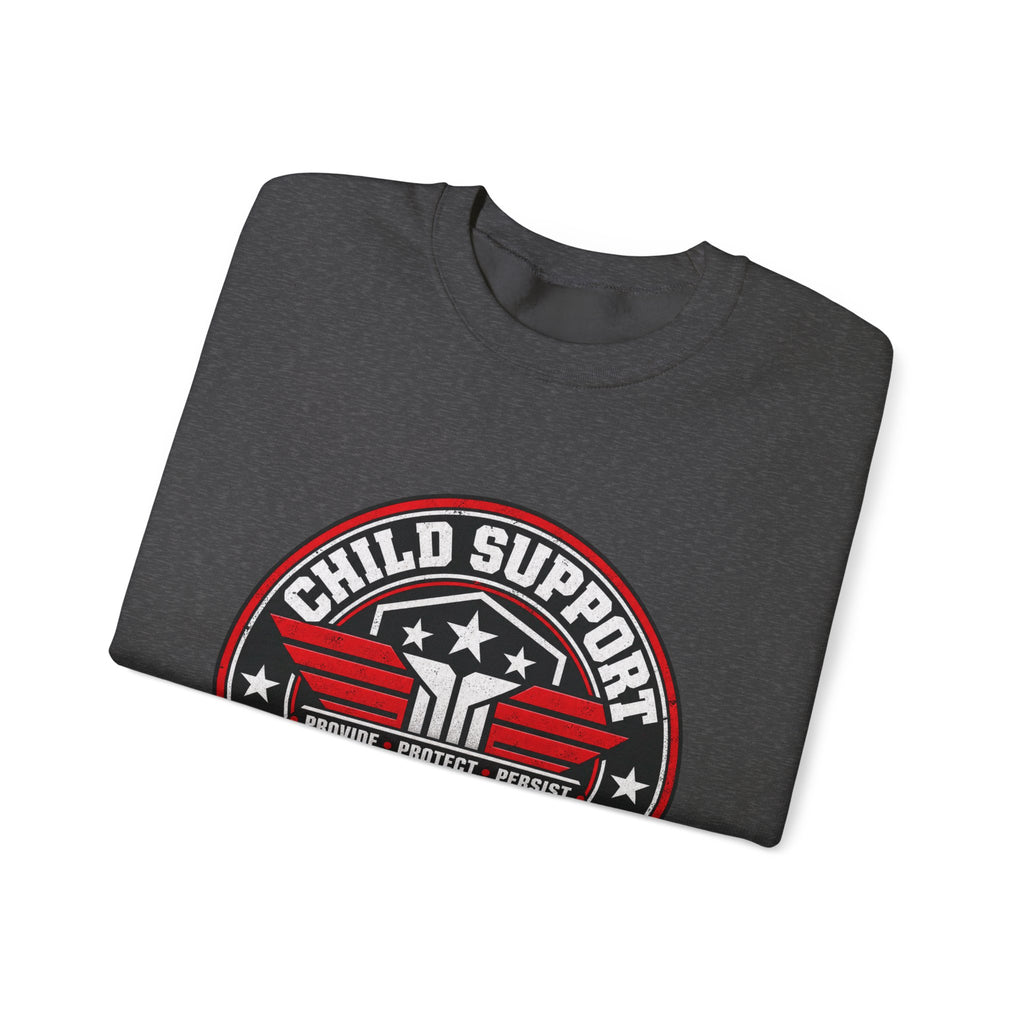 Child Support Veteran Crewneck Sweatshirt — CSV Emblem Pullover