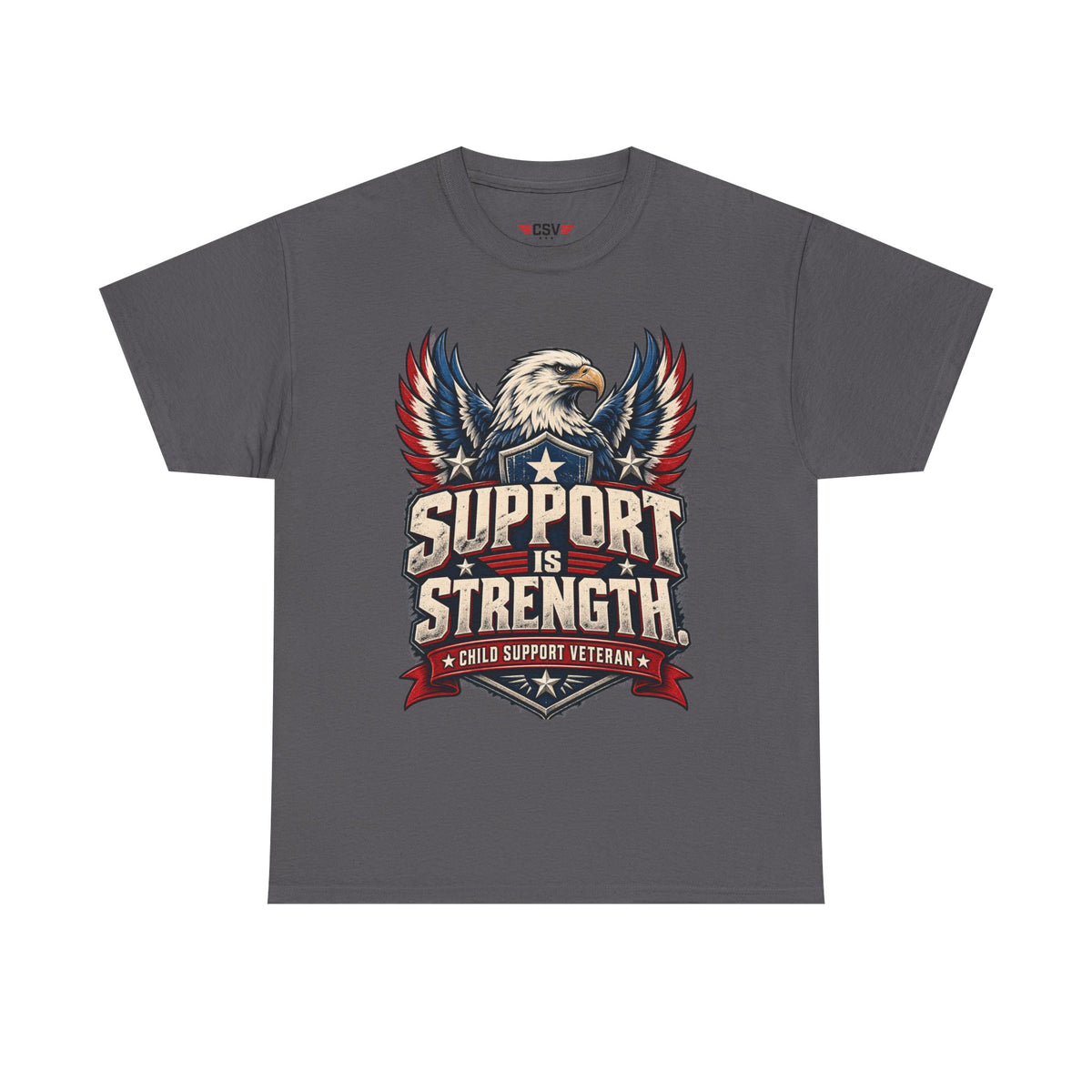 SUPPORT IS STRENGTH  Unisex Heavy Cotton Tee