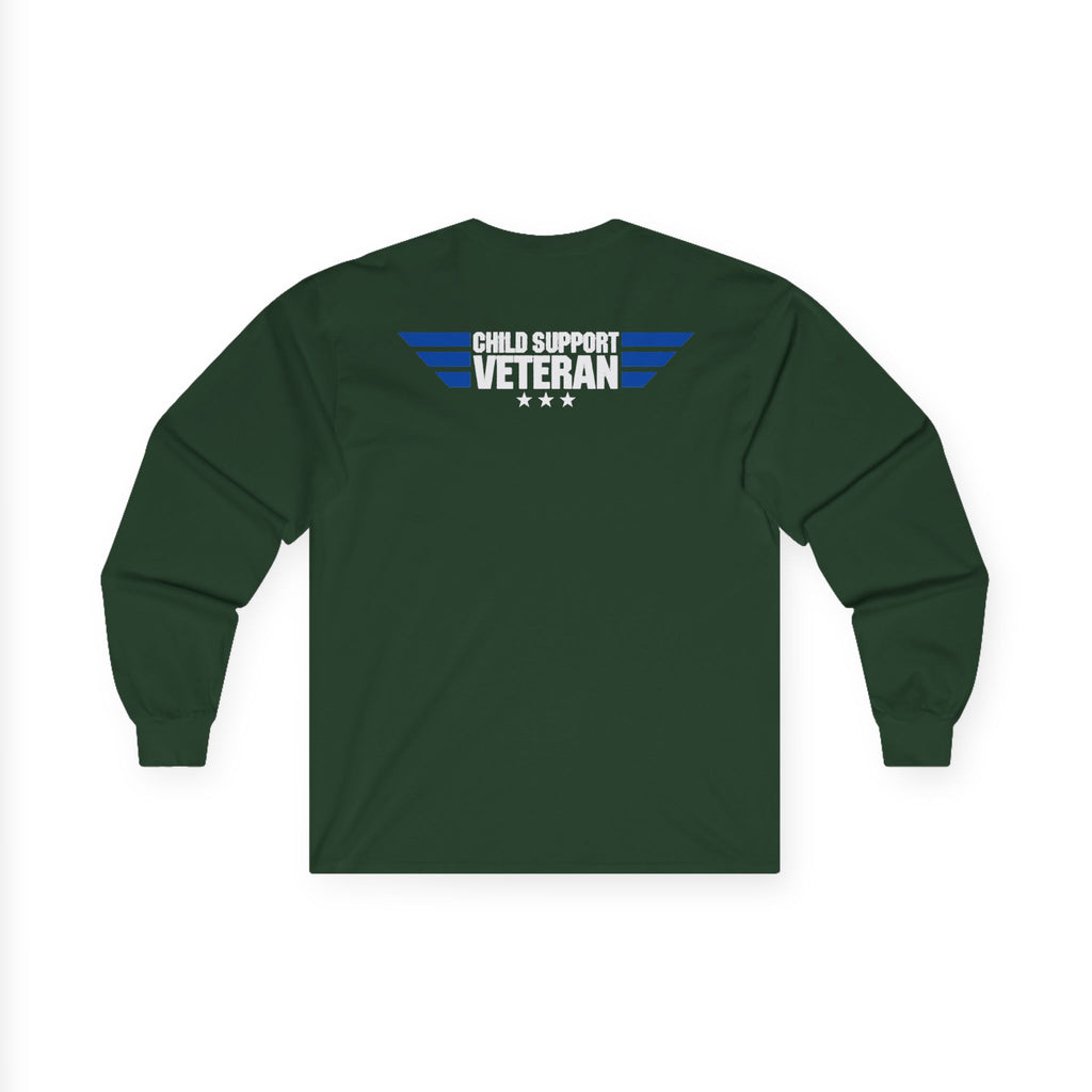 Long Sleeve Tee — Vintage Eagle Graphic “CSV” Patriotic Military Vibe