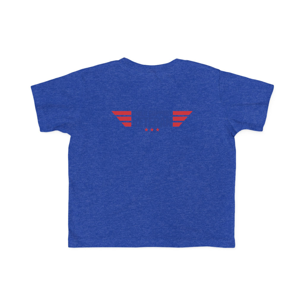 Toddler Tee - "My Dad Child Support Veteran" Patriotic Military Kids Shirt