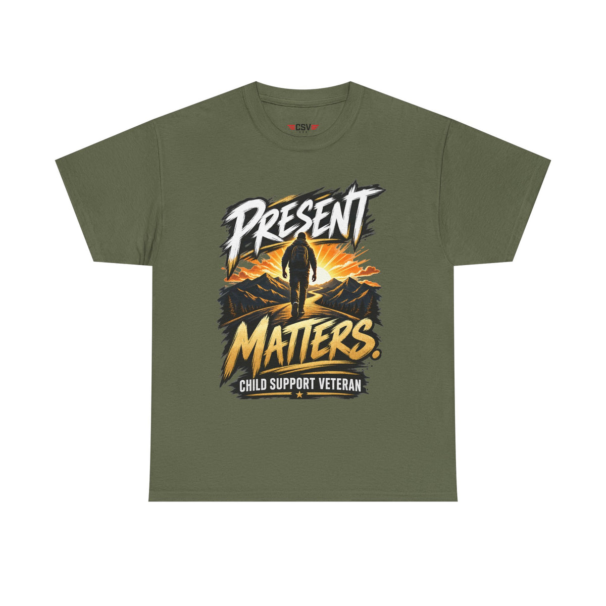 Present Matters T-Shirt – Child Support Veteran Tribute Tee