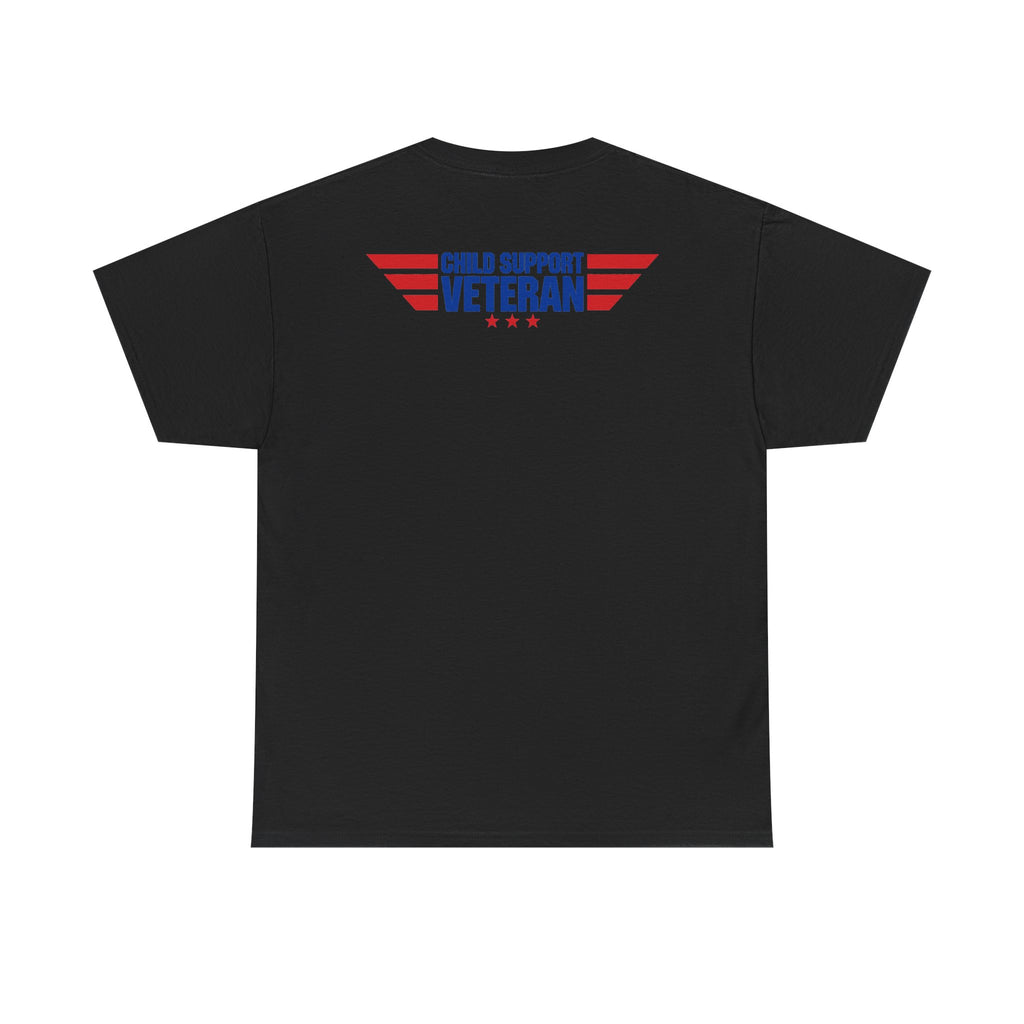 Raised By A Child Support Veteran T‑Shirt – Patriotic Military Tribute Tee