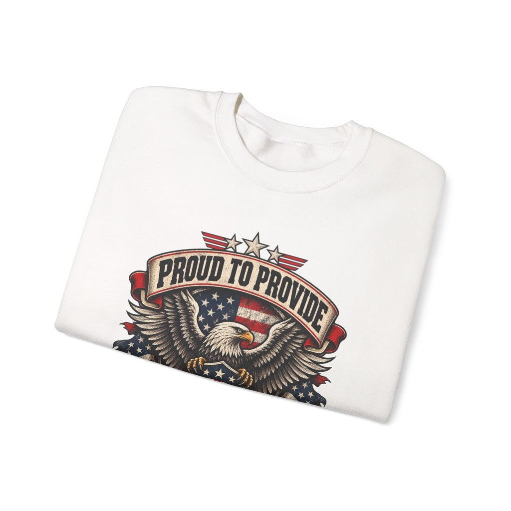 Child Support Veteran Crewneck Sweatshirt — CSV Emblem Pullover