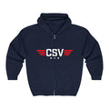 CSAF Support Veteran Zip Hoodie – "Civil Support Veteran (CSV)" Military Tribute