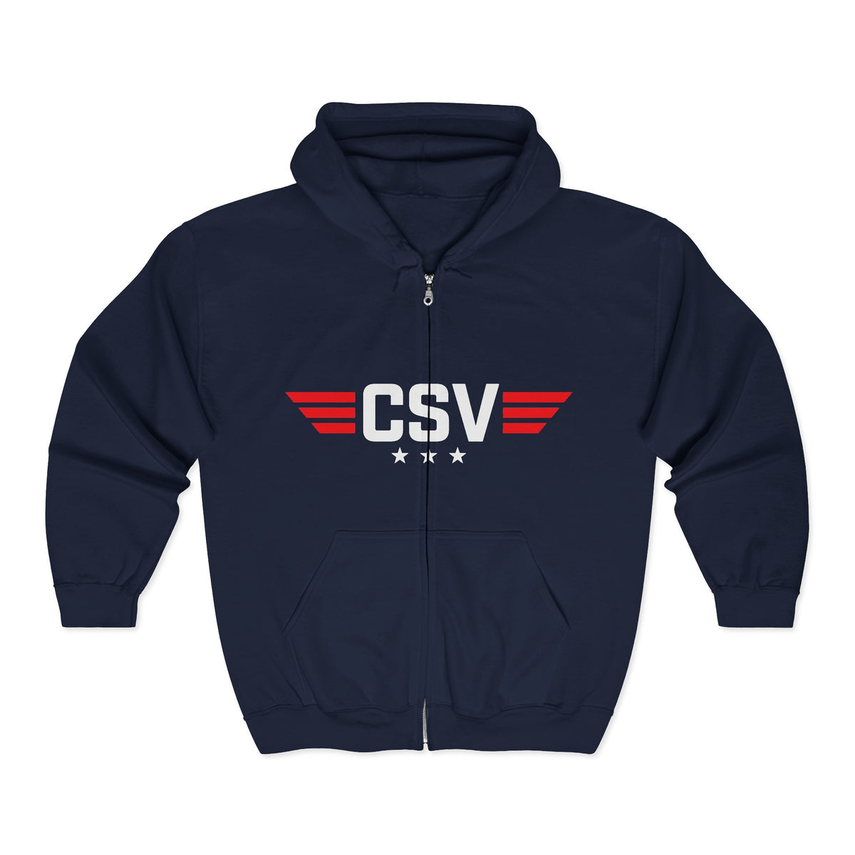 CSAF Support Veteran Zip Hoodie – "Civil Support Veteran (CSV)" Military Tribute