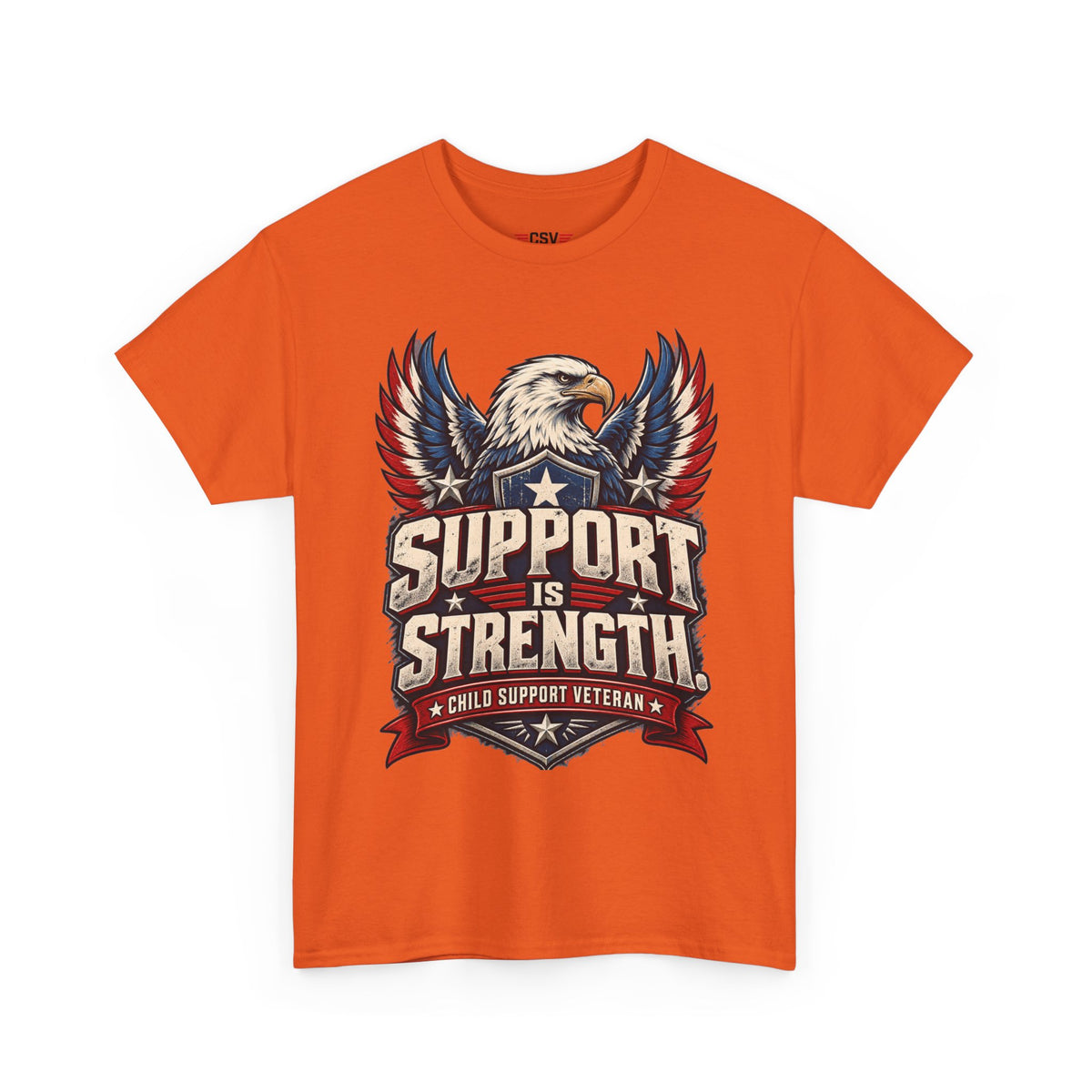 SUPPORT IS STRENGTH  Unisex Heavy Cotton Tee