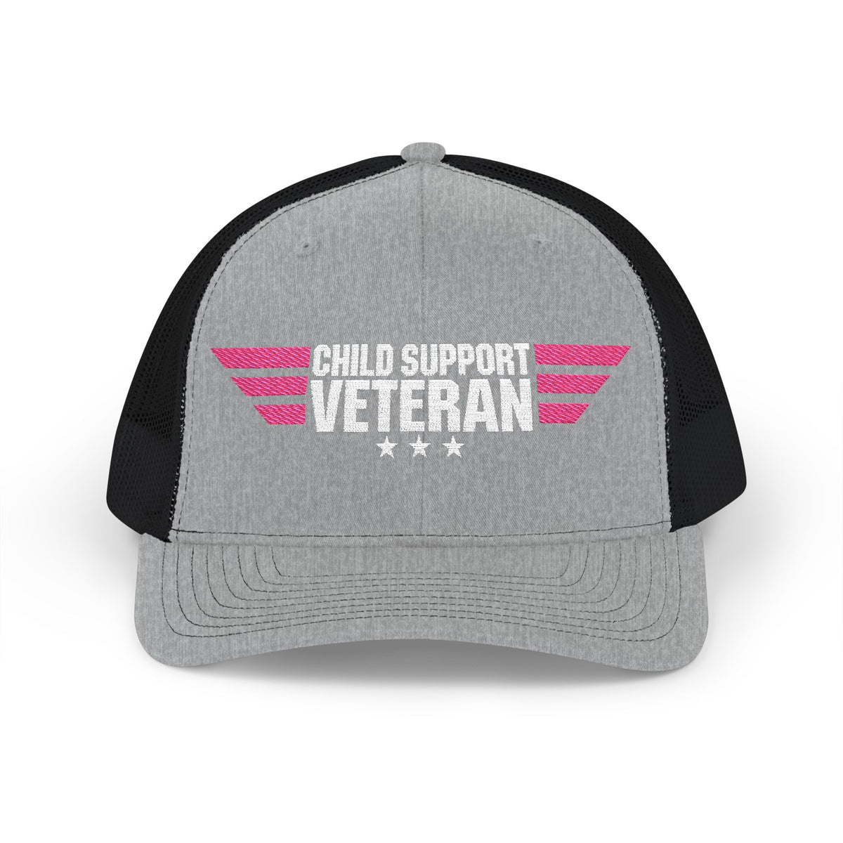 Embroidered Trucker Cap — Retro Winged Logo Snapback