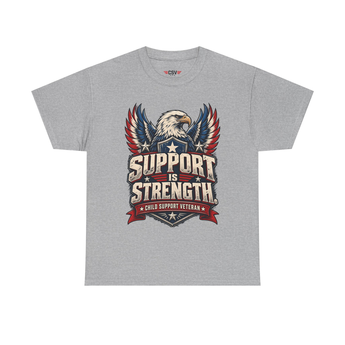 SUPPORT IS STRENGTH  Unisex Heavy Cotton Tee