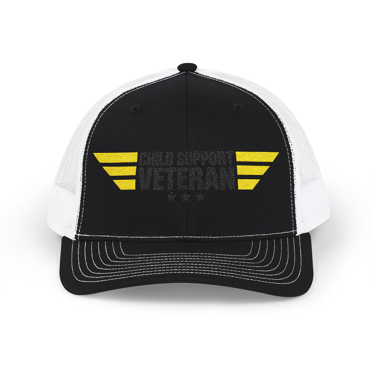 CSV Embroidered Trucker Cap — Retro Winged Logo Snapback
