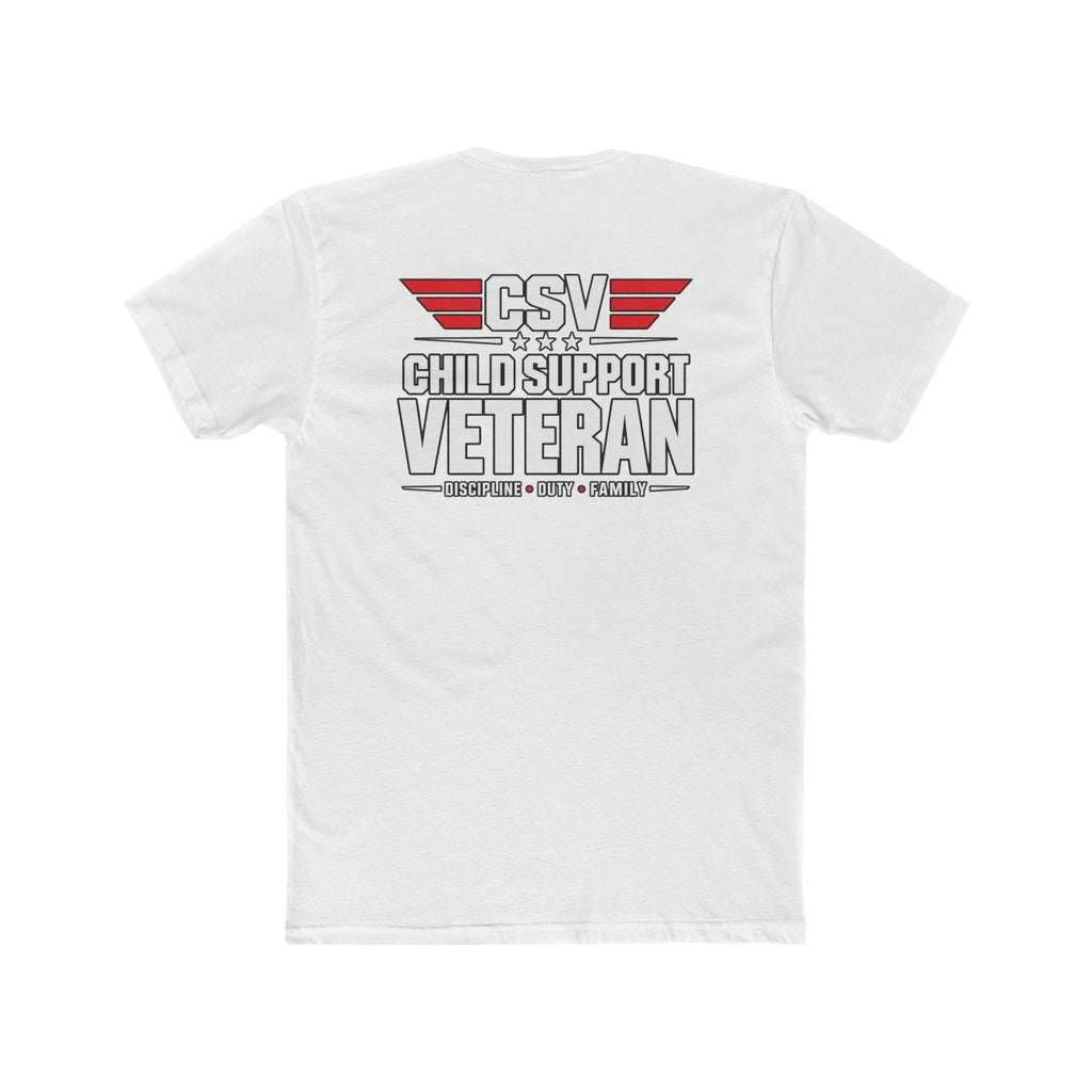 Still Standing Child Support Veteran T-Shirt — Patriotic CSV Tee