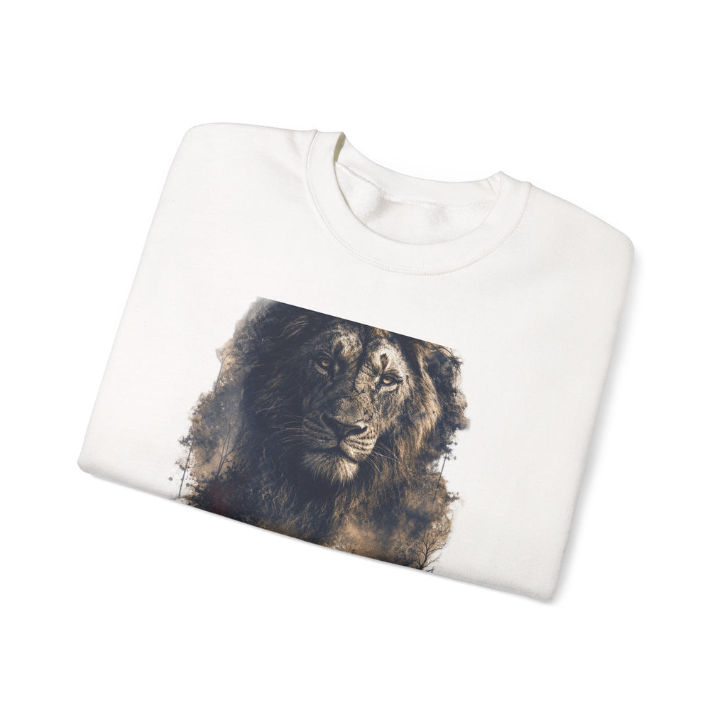 Crewneck Sweatshirt — Child Support Veteran Lion Graphic