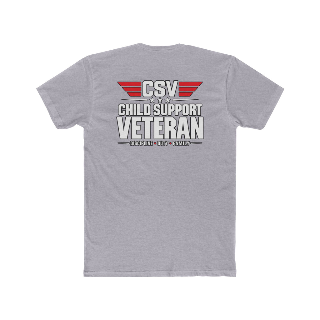 Still Standing Child Support Veteran T-Shirt — Patriotic CSV Tee