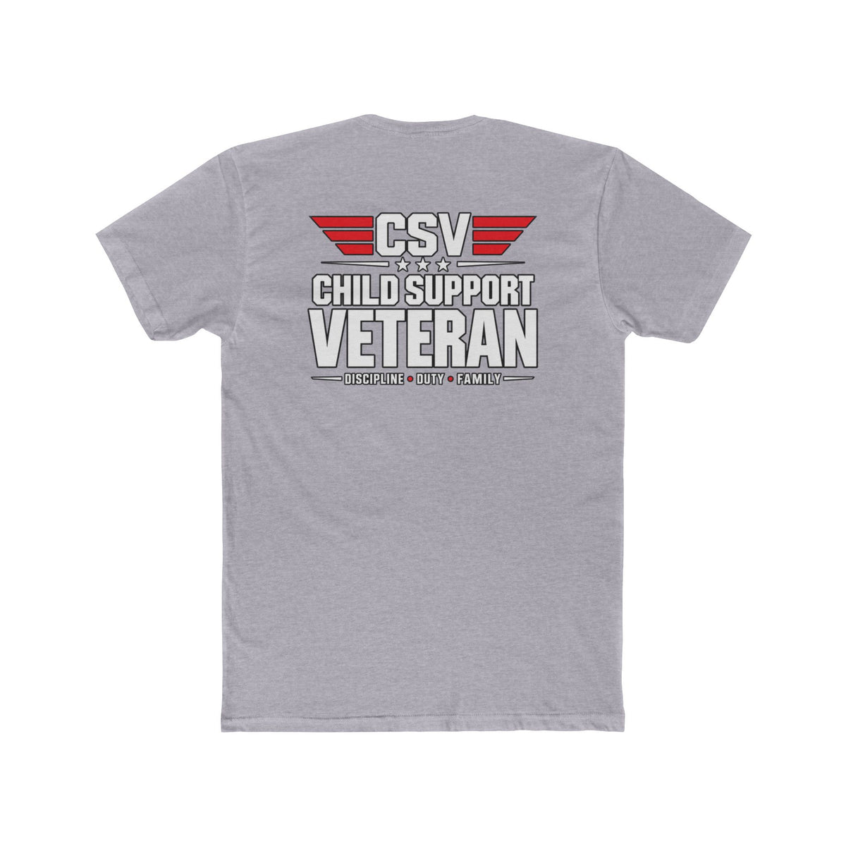 Still Standing Child Support Veteran T-Shirt — Patriotic CSV Tee