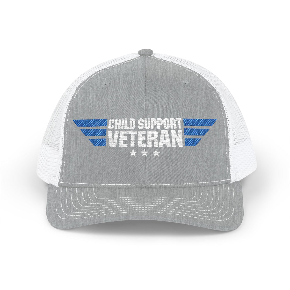 Embroidered Trucker Cap — Retro Winged Logo Snapback