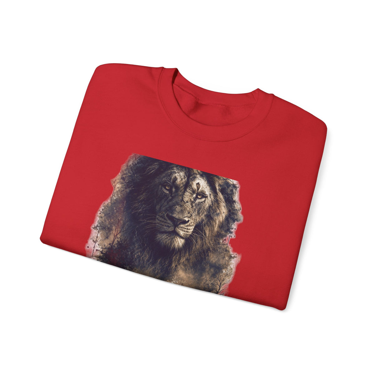 Crewneck Sweatshirt — Child Support Veteran Lion Graphic
