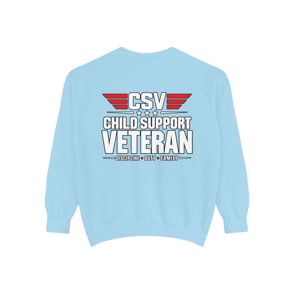 Child Support Veteran Sweatshirt – “My Dad Is A Child Support Veteran” Patriotic Crewneck