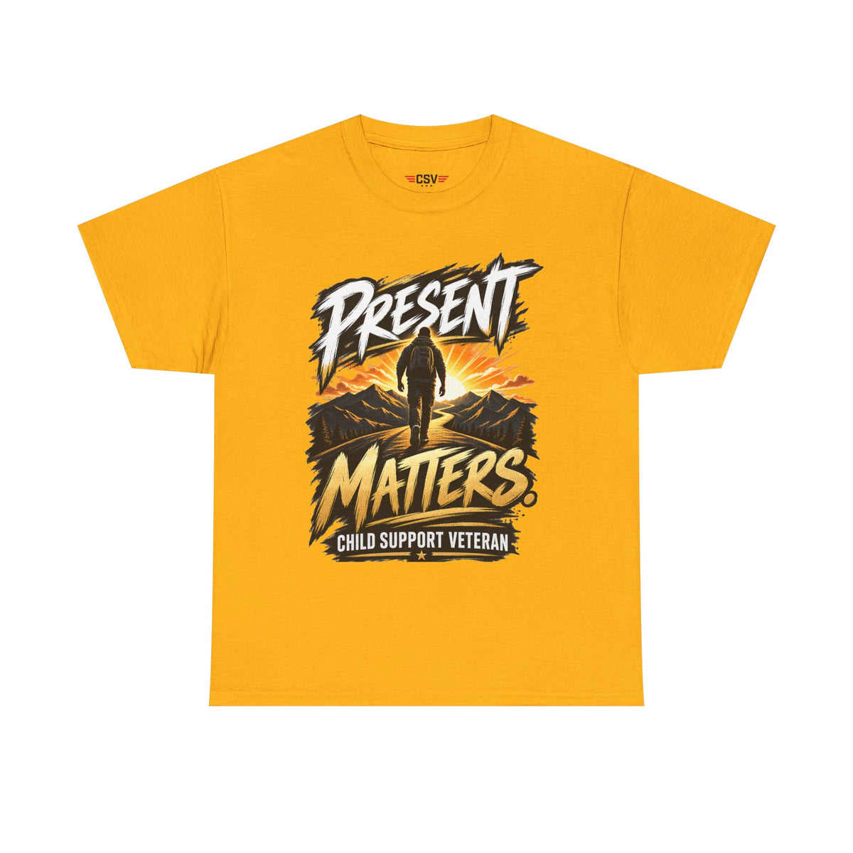 Present Matters T-Shirt – Child Support Veteran Tribute Tee
