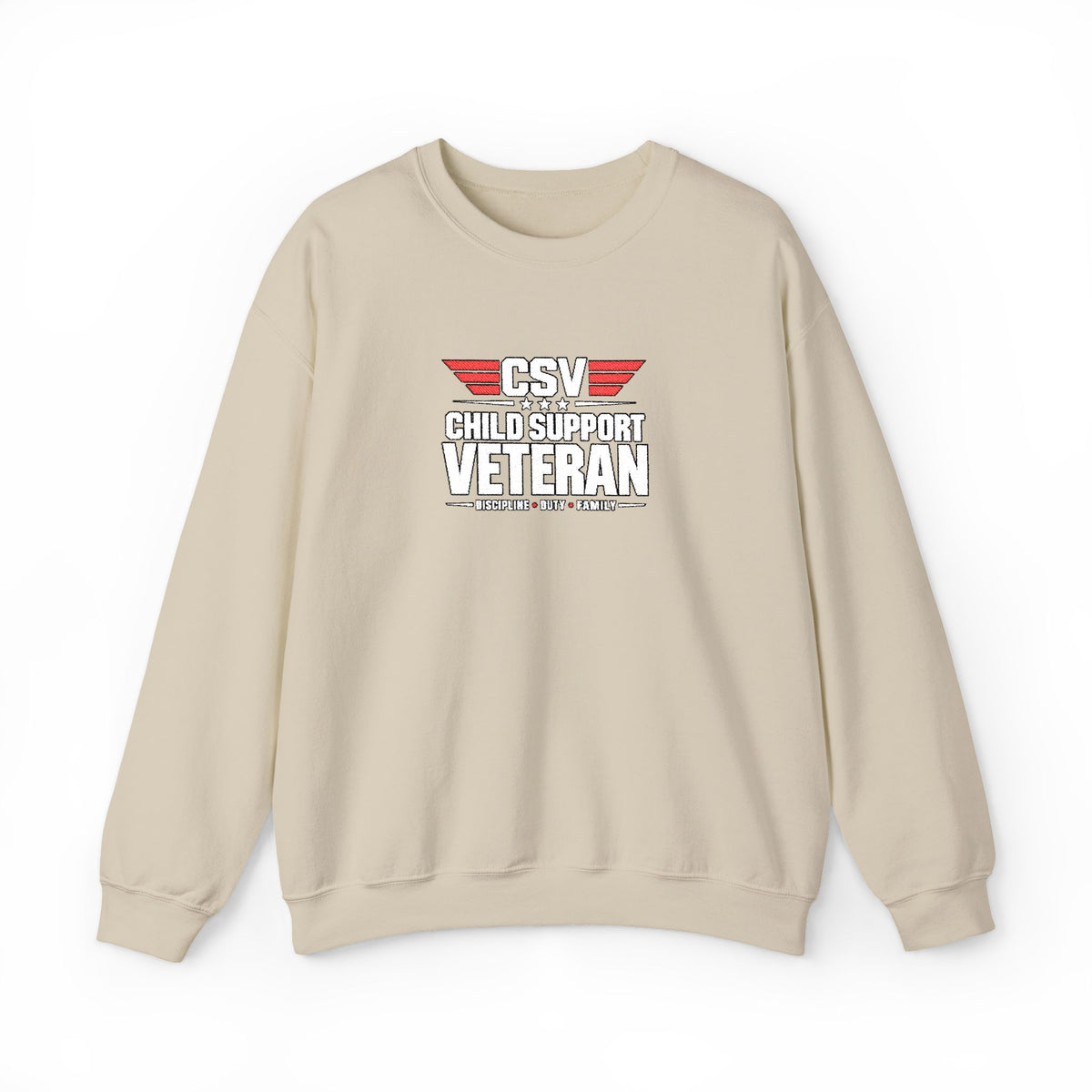 Veteran Dad Sweatshirt — Distressed USA Proud Veteran Crewneck