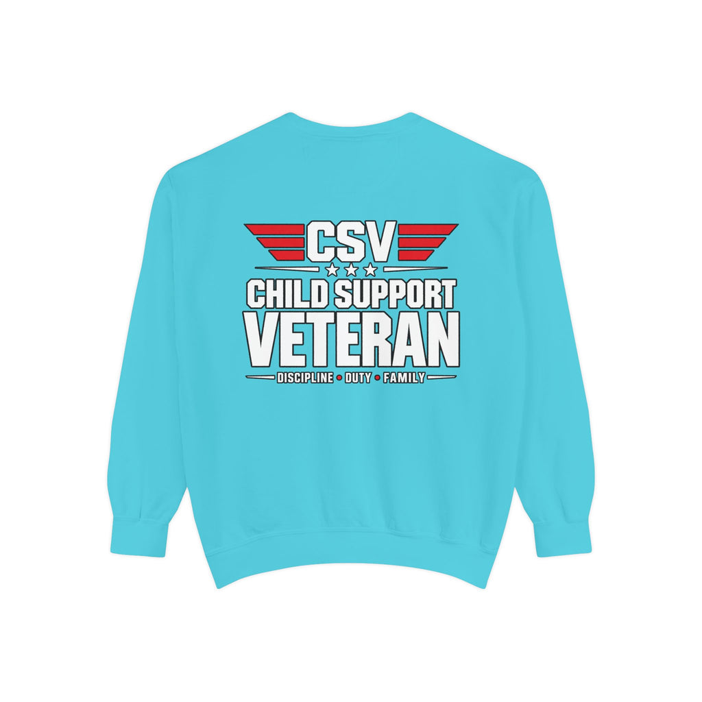 Child Support Veteran Sweatshirt – “My Dad Is A Child Support Veteran” Patriotic Crewneck