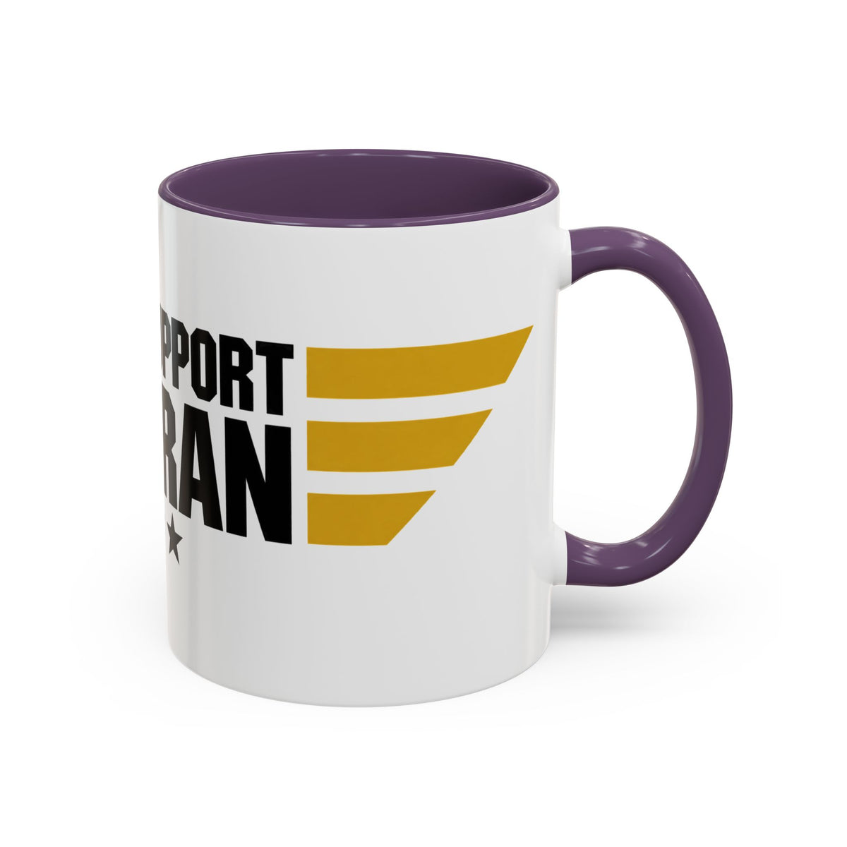 Veteran Support Coffee Mug – “Child Support Veteran” Accent Ceramic Mug