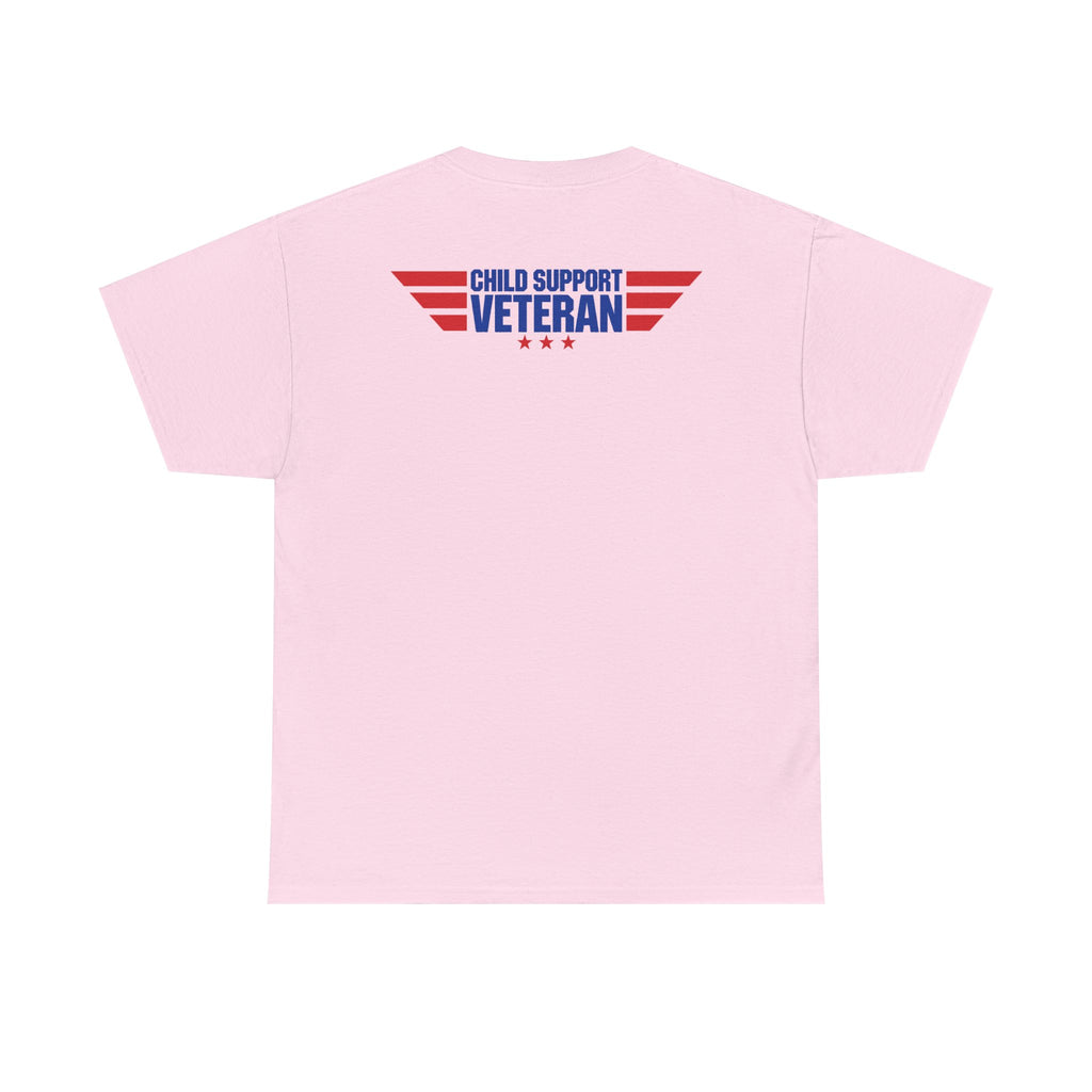 Raised By A Child Support Veteran T‑Shirt – Patriotic Military Tribute Tee