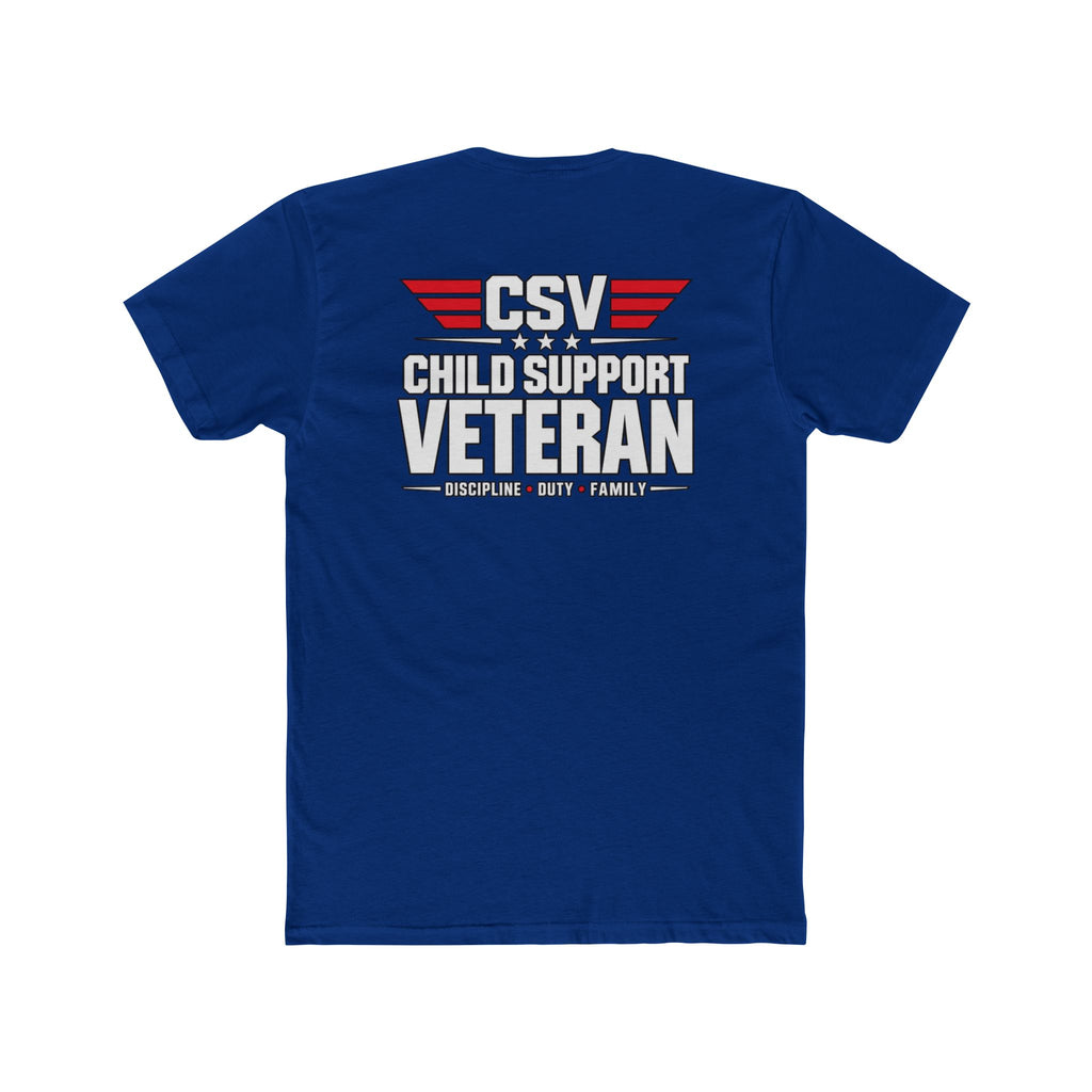 Still Standing Child Support Veteran T-Shirt — Patriotic CSV Tee